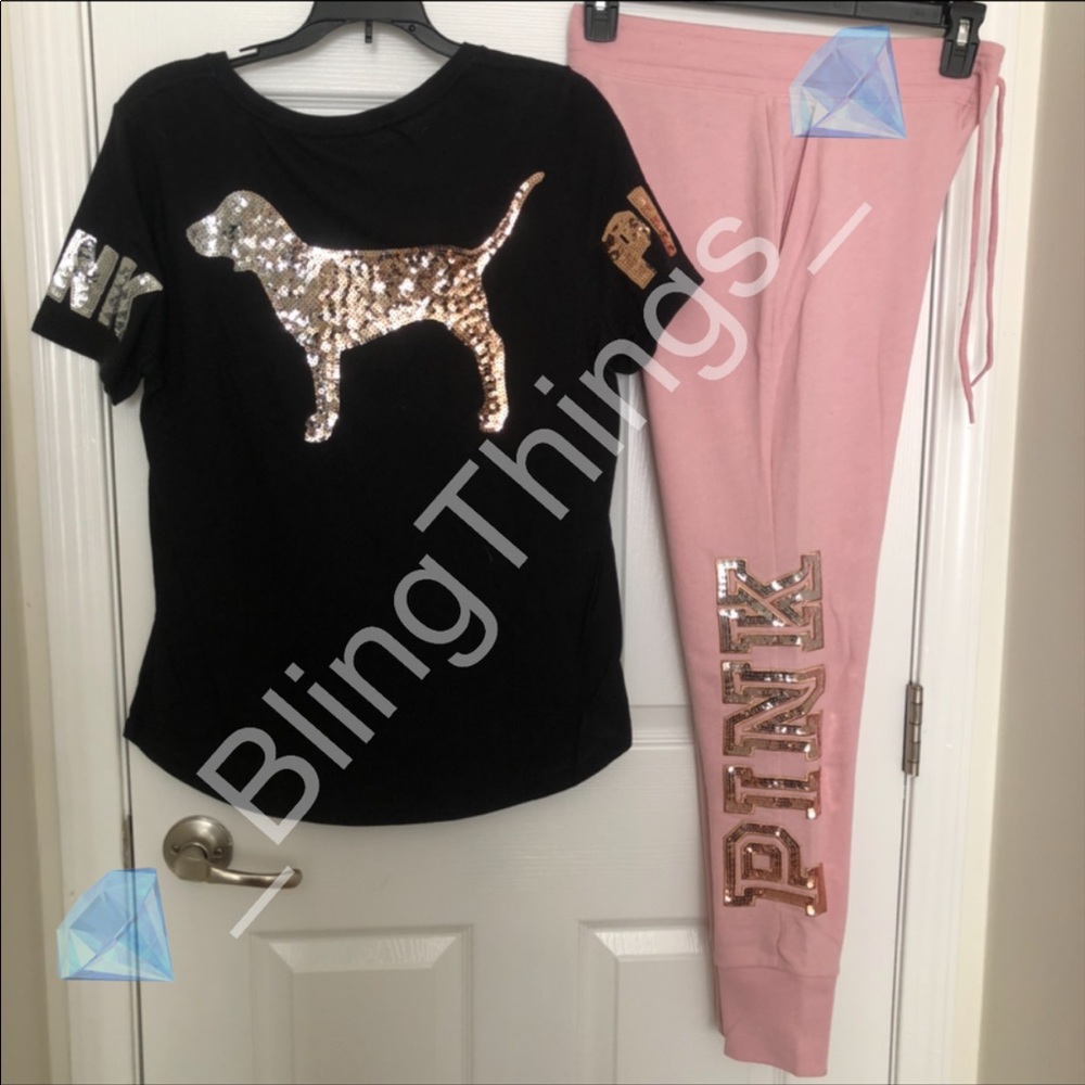 💎Rare VS PINK Ombré Bling Outfit💎